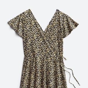 Kaela Faux Wrap Knit Dress